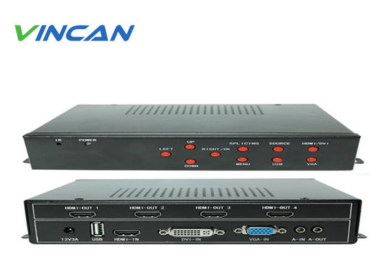 RS232 LAN IR التحكم عن بعد جهاز تحكم على الحائط الفيديو LCD مع مخرج HDMI DVI و 2x2 2x3 3x2 4x1 4x2 3x3 أوضاع الحائط