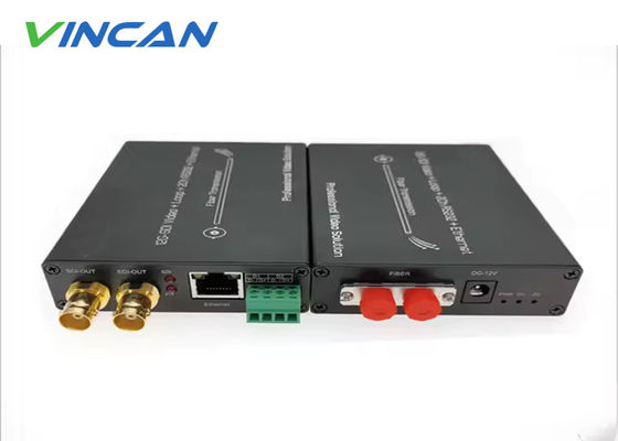 12G SDI غير مضغوط 4K فيديو فائبر مُوسع ---- الوقت الحقيقي UHD الإرسال البصري