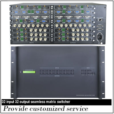 جهاز التحكم عن بعد بالأشعة تحت الحمراء RS232 HDMI Switcher مع هيكل 4K 32x32