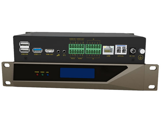 مبدل مصفوفة ألياف Kvm Kvm عبر الألياف الضوئية USB 3.0 Matrix Switch