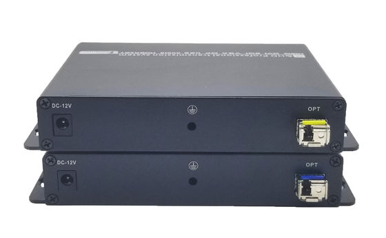 RS232 4k HDMI extender عبر الألياف الضوئية لمدة تصل إلى 20 كم مع منفذ صوت منفصل
