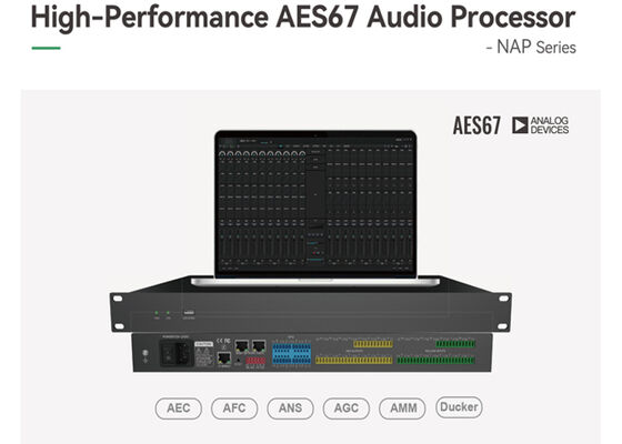 VINCAN NAP Series AES67 Network Audio DSP Processor with ADI SHARC 21489 Processor and Automatic Mixing