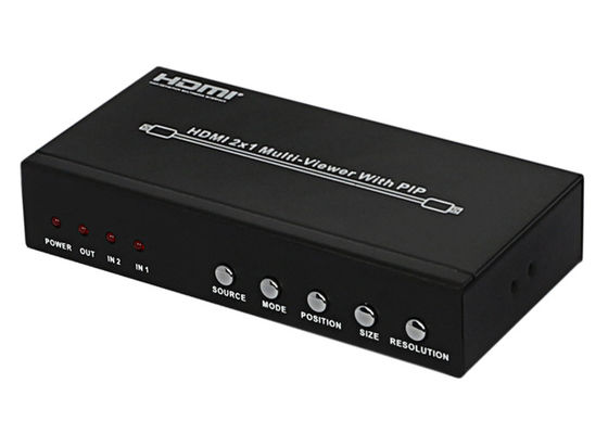 DC 5V 1A PIP HDMI 2x1 MultiViewer أنثى نوع منافذ الإخراج