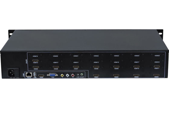 Hdmi 2x2 3x4 2x6 2x5 LCD Video Wall Matrix Controller مع RS232 التحكم لـ 12 TV الربط