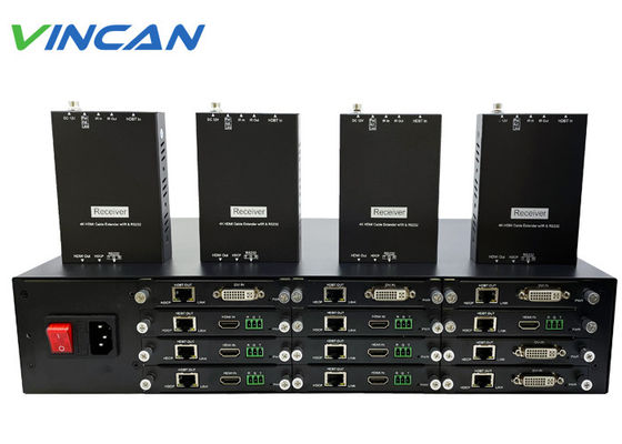 UHD 1080p 1x12 HDMI HDBaseT موسع / مقسم + مستقبلات 195 قدم