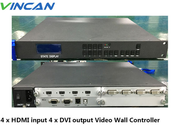 وحدة التحكم في الجدار والفيديو Hdmi 2x2 3x3 4K والمعالج 1x3 4x4