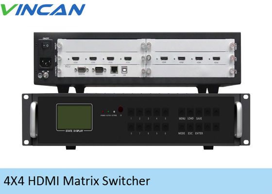HDMI 4 في 4 Out 4K Video Wall Controller 2x2 RJ45 أنثى لـ 9 شاشات