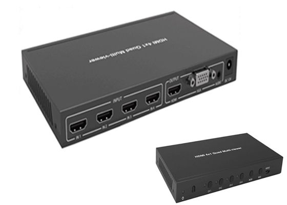 كامل 1080P 3D 4K 60hz 4x1 Quad Hdmi Multiviewer مع وظيفة الجلاد السلس