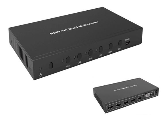 كامل 1080P 3D 4K 60hz 4x1 Quad Hdmi Multiviewer مع وظيفة الجلاد السلس