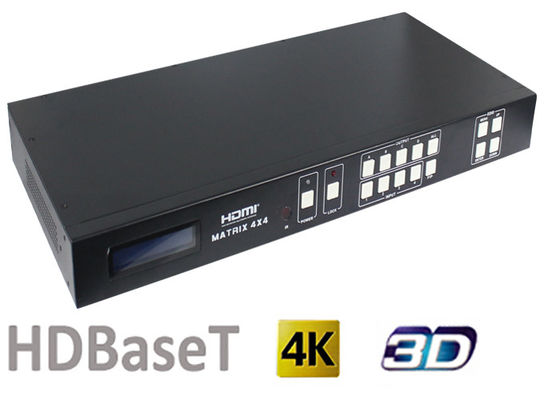 70 متر و 100 متر 4x4 HDMI Matrix Switcher مع منفذ إخراج HDBaseT