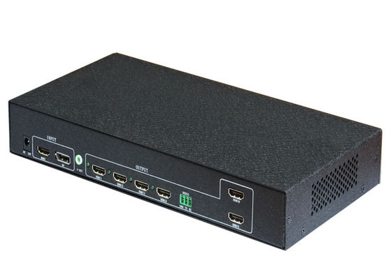 مدخل HDMI 2.0 إلى 4X1080p وحدة تحكم في الحائط بإخراج الفيديو 1ch 4K 60Hz