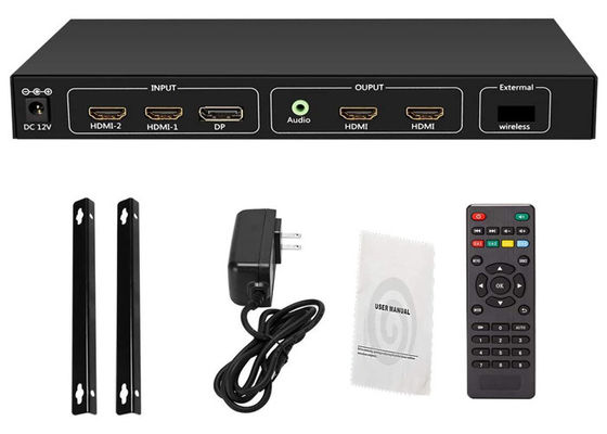 4K 60Hz HDMI 2.0 الإدخال إلى 4x1080p مخرج فيديو الجدار الفاصل RS232