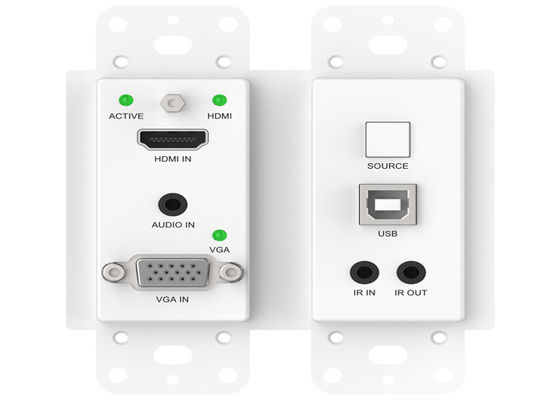 تنسيق صوت Lpcm Hdbaset Extender 91.8x104.8x43mm لوحة الحائط