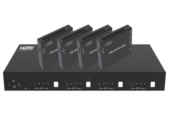 70m إير Hdbaset مصفوفة 18gbps 4x4 Hdmi2.0 يدعم Ethernet Edid