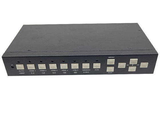 5x المدخلات و 2x الإخراجات محول الفيديو UHD السلس مع Multiview و KVM التحكم