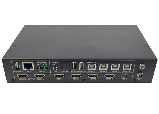 5x المدخلات و 2x الإخراجات محول الفيديو UHD السلس مع Multiview و KVM التحكم