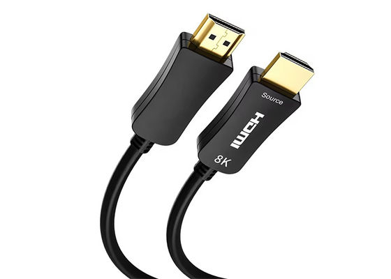 كابل الألياف الضوئية HDMI فائقة السرعة دعم الفيديو 4K / 8K ، 3D ، HDR