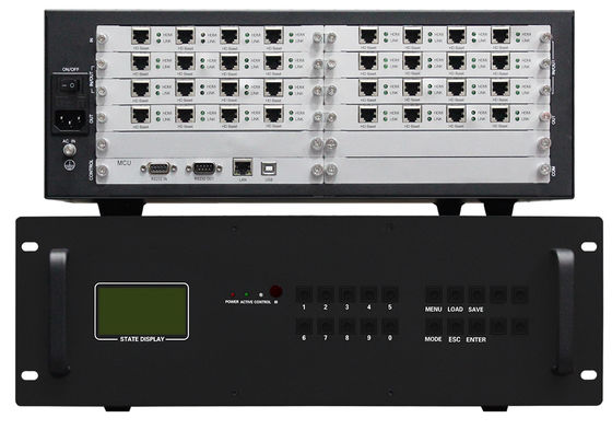 8K60 فيديو 16 في 16 خارج معالج فيديو عالي الجودة 1 × 4 2 × 2 3 × 2 وحدة تحكم حائط فيديو