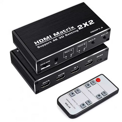 محولات متريكس HDMI 4x2 مع استخراج الصوت