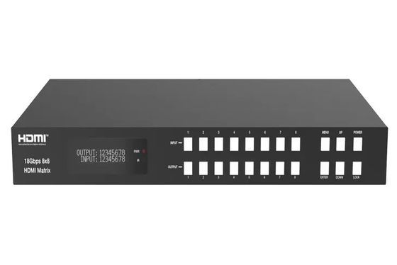 دعم عدة مخرجات دقة HDMI المصفوفة المفتاح للمعدات الصوتية والفيديو المنزلية