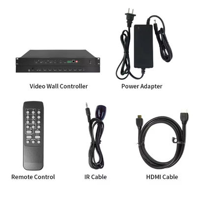 معالج فيديو 4K لشاشة LED دعم 1x4 / 4x1 Splicing & Wall Split