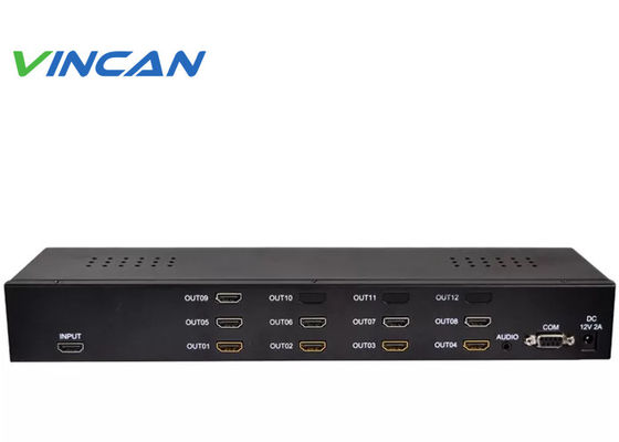 معالج جدار فيديو 3x3 4K 60Hz مع مصادر إشارة VGA HDMI ودعم وحدة تحكم جدار فيديو
