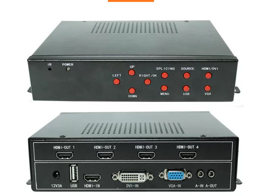 معالج جدار فيديو 4K UHD المهني لعرض شاشات متعددة