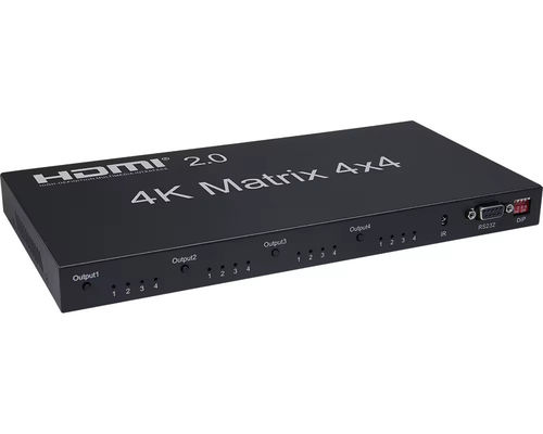 دعم EDID 70 متر IR HDBaseT 4X4 HDMI المصفوفة المفتاح مع التحكم عن بعد IR