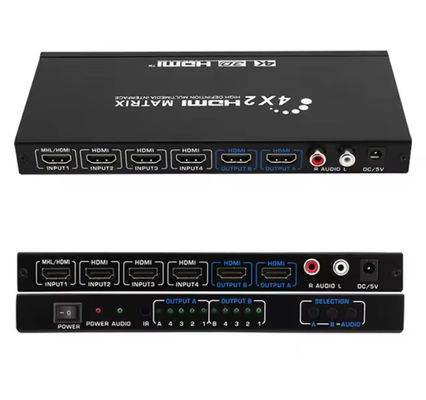 تحويل المصفوفة HDMI عالية الدقة دعم HDCP2.2 و 4Kx2k 60Hz