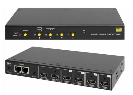 جهاز التحكم في جدار الفيديو HDMI متعدد الشاشات - دعم تخطيط وتكوين مرن
