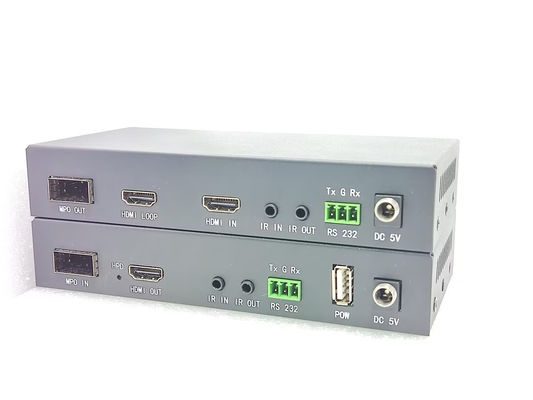 الألياف البصرية FOX-V-MPO ذات المدى الطويل مع مسافة 1000 قدم HDMI Type A Input IR Control