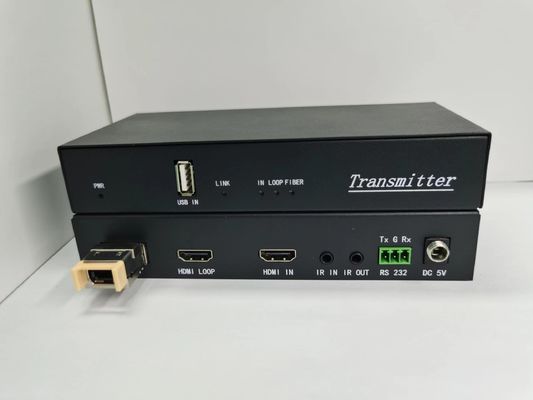 4K 60Hz MPO كابل HDMI البصري مع مدخلات IR / مخرجات 18Gbps معدل البيانات الأسود
