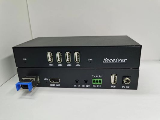 4K 60Hz MPO كابل HDMI البصري مع مدخلات IR / مخرجات 18Gbps معدل البيانات الأسود