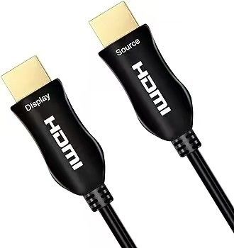 تصميم رقيق كابل HDMI الألياف الضوئية 4K / 8K التوافق، صفر فقدان الإشارة