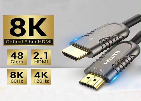 10.2Gbps كابل HDMI الألياف الضوئية مع بروتوكول HDMI 2.1 لنقل كابل HDMI البصري النشط لمدة 10 أمتار