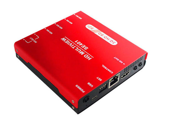 3G / HD / SD-SDI Quad Multiviewer و Switcher مع عرض عدّاد الصوت