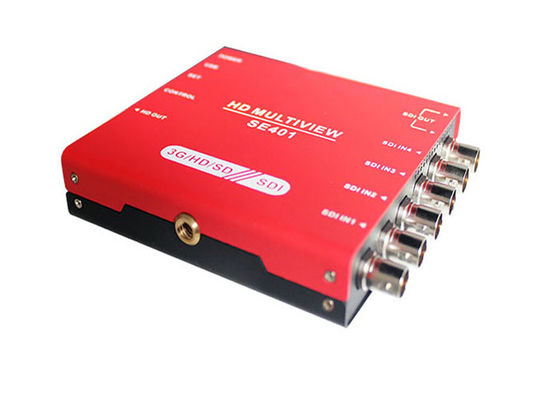 3G / HD / SD-SDI Quad Multiviewer و Switcher مع عرض عدّاد الصوت