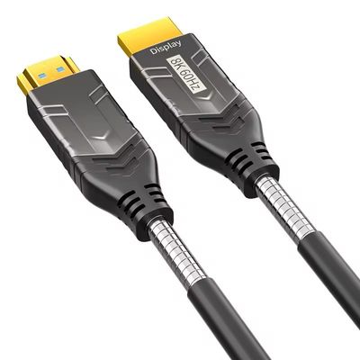 كابل HDMI البصري 4K الطويل جداً ضياع إشارة صفر ، جاهز HDR ، تصميم Plug & Play