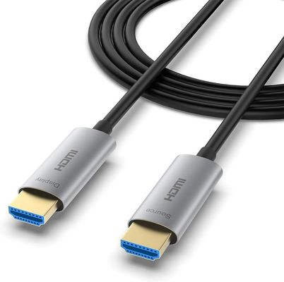 كابل HDMI 1080P الألياف الضوئية المهنية مع HDCP V2.3 ومعدلات تحديث مدعومة 60 هرتز