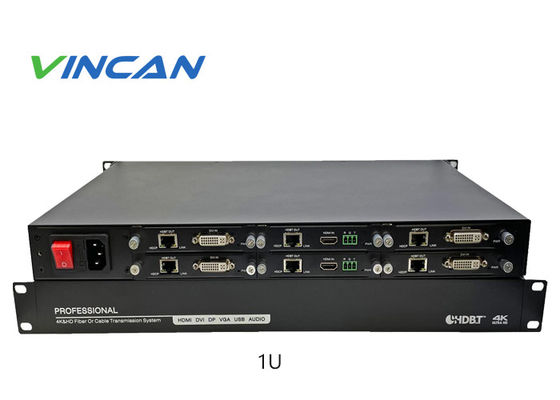 4K Ultra HD HDMI HDBaseT Extender جهاز إرسال فيديو جهاز استقبال مع 6 منافذ