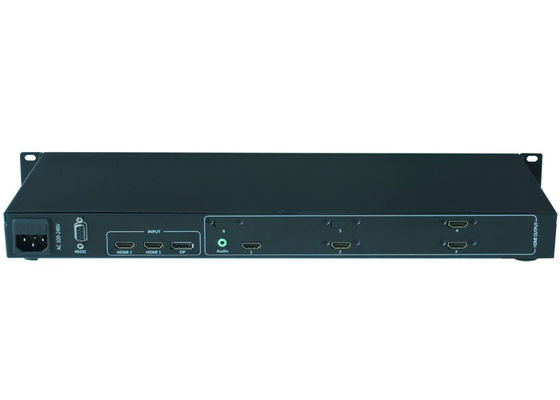 1 مدخل 4 مخرج وحدة تحكم حائط فيديو غير منتظمة مع واجهات HDMI1 HDMI2 و DP