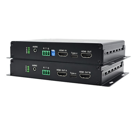 4K HDMI الموسع البصري عبر الألياف 60Hz HDMI 2.0b& 10KM واجهة LC