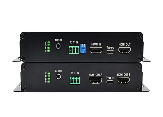 4K 60Hz HDMI Extender بصري مع تضمين الصوت HDMI 4K Extender عبر الألياف