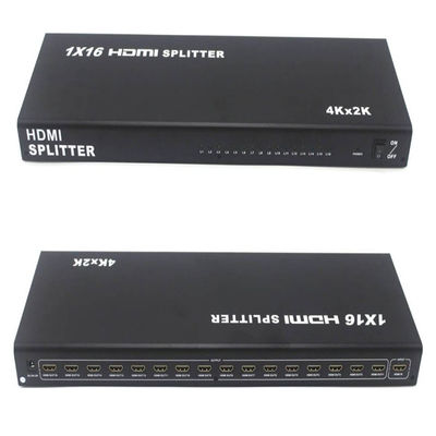 مُقسّم فيديو HDMI 1 في 16 خارج مُوزع فيديو AV لشاشات 4K