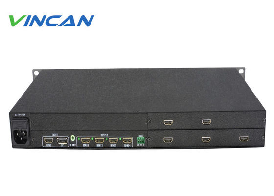 جهاز تحكم في جدار الفيديو HDMI 4K 1 في 9 خارج لتركيب شاشة LCD 3x3