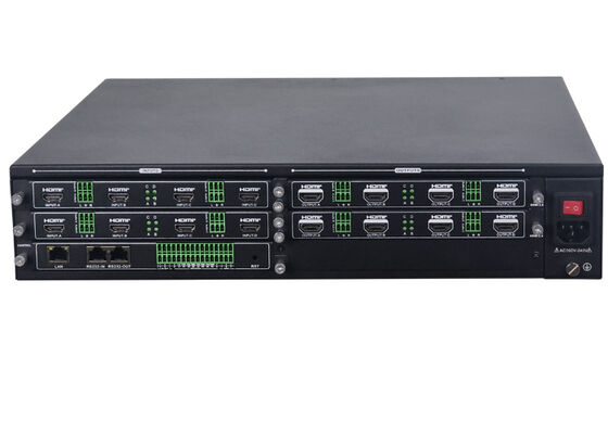 معالج فيديو HDMI معياري 8x8 بدقة 4K60 4:4:4 مع 16 نافذة لوحدة تحكم جدار الفيديو