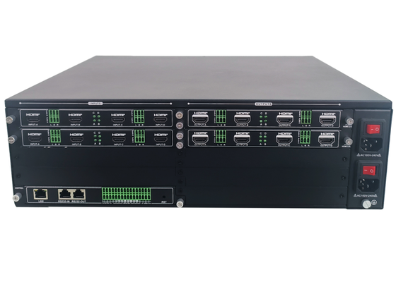 معالج فيديو حائطي وحدات HDMI 16x16 بدقة 4K60 4:4:4 وعرض نوافذ متعددة لأنظمة وحدات التحكم في الفيديو الحائطي
