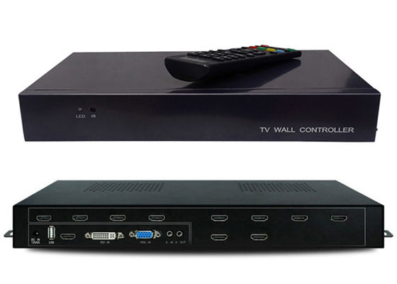 معالج حائط فيديو HDMI 1 In 9 Out 1080P VGA 2x2 3X3 3x2 4x2