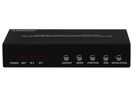 DC 5V 1A PIP HDMI 2x1 MultiViewer أنثى نوع منافذ الإخراج