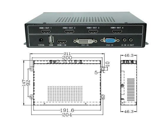 وحدة تحكم حائط فيديو HDMI - معالج شاشة متعددة الشاشات مع دعم 4K Ultra HD